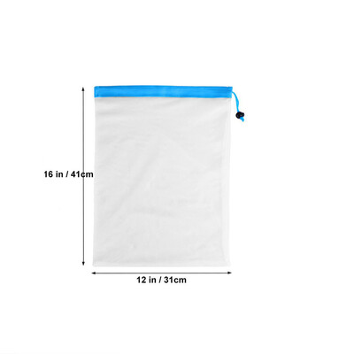 

Gobestart 3PC Reusable Mesh Produce Bags Washable Eco Friendly Bag for Storage Fruit Vegetable