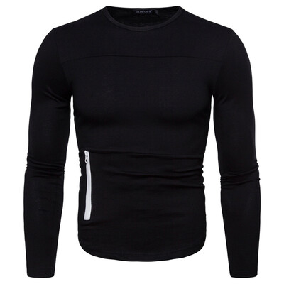 

Toponeto Fashion Mens Casual Solid Long Sleeve O-neck T Shirts Tops Blouses
