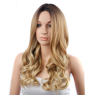 

Amazing Star Full Cap Wig Brazilian Synthetic Hair Lace Wig 150 Density Lemi Color R627613 Ombre Color Wigs for Women