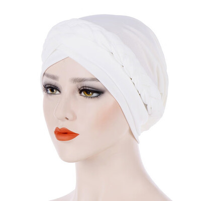 

Women Hooded Muslim Hat Bohemian Double Braided Turban Hat India Cap Muslim Hats