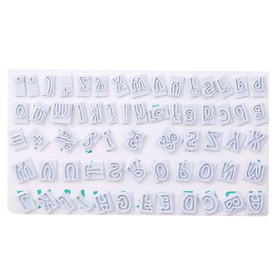 

64 Characters Alphabet Letters Baking Cake Mold Fondant Mold 3D Cupcake Chocolate Candy Pastry Mold Wedding Cake Decorating To