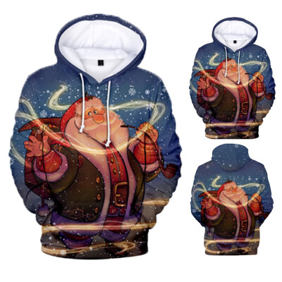 

Toponeto Mens Casual Christmas 3D Print Long Sleeve Hooded Sweater Jacket Coat