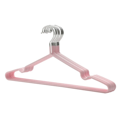 

10pcs Hanger Home Non-Slip Drying Rack Adult Clothes Hanging Seamless Clothing Support Stainless Steel Hanger