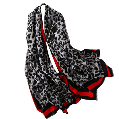 

Leopard Print Scarf Long Soft hijab Wrap Ladies Elegant Shawl Female Scarves Headband Sunscreen Shawl Soft Wrap
