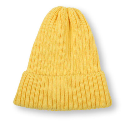 

Kids Boy Girl Hat Winter Hat Simple Concise Solid Color Knit Comfortable Beanie Cap