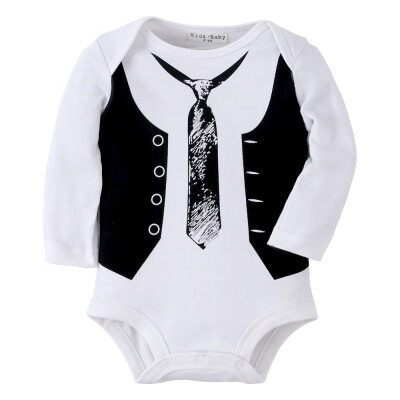 

Autumn Infant Baby Boy Bodysuit 6M-24M Long Sleeve Cartoon Print Kids Jumpsuit 6 Colors Hot Newborn Toddle Baby Boy Bodysuit