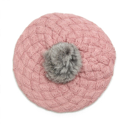 

2019 New Baby Winter Hat Knit Baby Beret Girl Cap For Children Warm Cap Cute Warm Kid Beanie Hat Excellent