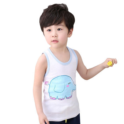 

Fashion Summer Baby Boys Girls Vest Casual Cartoon Sleeveless Children T-shirts Tops 2019 New Baby Boys Girls Clothes