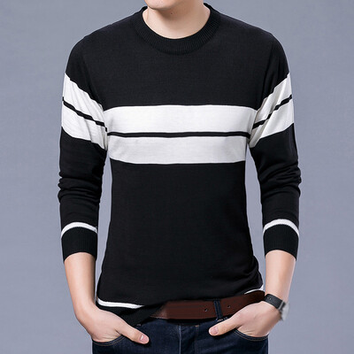 

Men Casual Long Sleeve O-Neck Knit Cardigan Pullover Jumper Sweater Shirt Tops