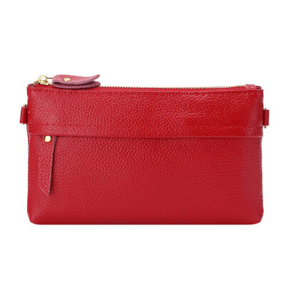 

Fashion Solid Color Zipper Faux Leather Lady Wristlet Crossbody Sling Phone Bag