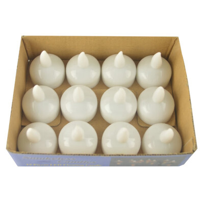 

12pcs For Party Flameless Waterproof Candle Lamp Float On Water Led Plastic Floating Tea Lights Battery Operated