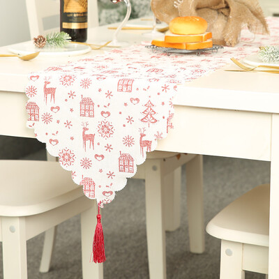 

Christmas Printed Table Runner Tablecloth Cover Home Party Decor 18035cm