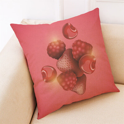 

〖Follure〗Home Decor Cushion Cover Fruit Beverage Throw Pillowcase Pillow Covers