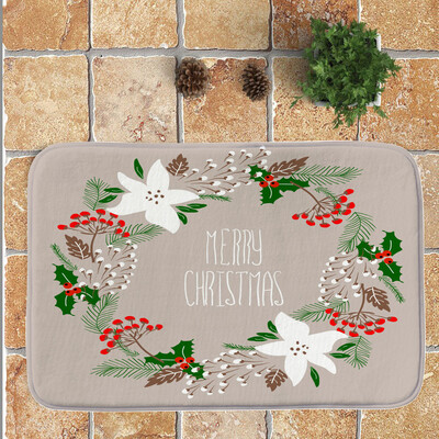 

Toponeto Merry Christmas Welcome Doormats Indoor Home Carpets Decor 40x60CM