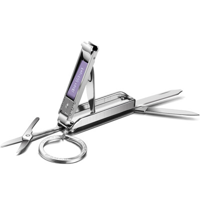 

Korea Kowell Han Kewei nail clippers stainless steel nail scissors nail file key ring screwdriver knife scissors BT-MC2000 purple import