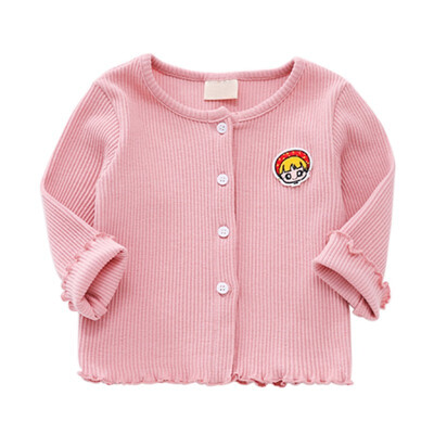 

Spring Girls Sweaters Casual Long Sleeve Sweater for Girls Baby Cute Cartoon Appliques Clothes Autumn