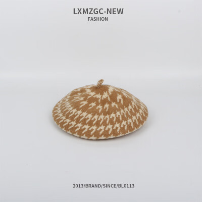 

2019 New Hat Day Series With Sweet Pumpkin Hat Ladies Autumn&Winter Beret Lightning Knitted Hat