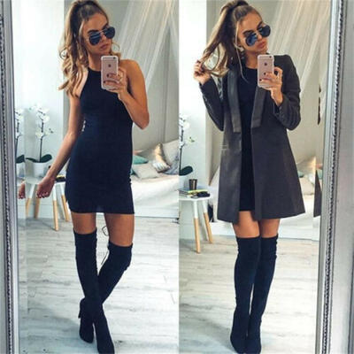 

Women Bandage Bodycon Casual Sleeve Evening Party Cocktail Club Mini Dress
