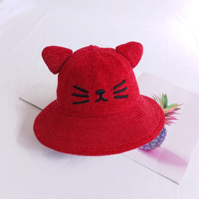 

Autumn&winter knitting wool childrens Fishermans hat girls basin hat 1 boys Baby Hat 6 months-2-year-old cat