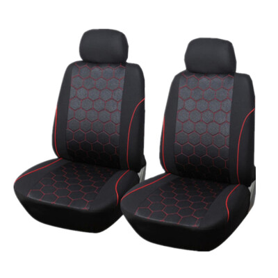 

Universal Car Seat Covers Black Front Rear Head Rests Auto Seat Cover Breathable