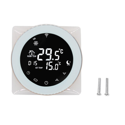 

Intelligent Wifi Gas Boiler Heating Thermostat Voice LCD Touch Screen Thermostat Replacement for Alexa Google Home
