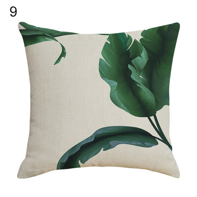 

Fresh Leaves Linen Pillow Case Cushion Cover Sofa Bed Car Cafe Office Decoration