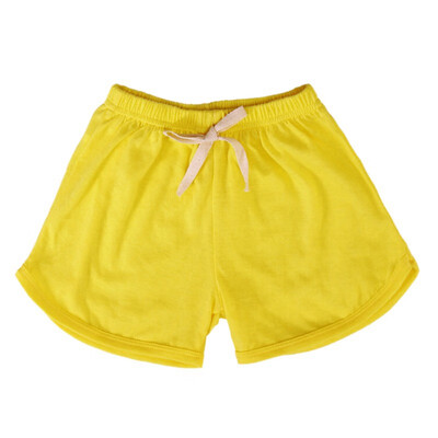 

2019 Summer Casual Boys Girls Shorts Children Beach Wear Solid Color Loose Bottom Short Trousers