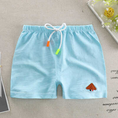 

Summer Casual Boys Shorts Children Cotton Beach Wear Loose Bottom Short Trousers Beach Shorts