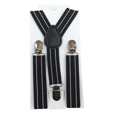 

New Boys Girls Stripes Y-Back Suspenders Child Elastic Adjustable Clip-On Braces 2-8Y