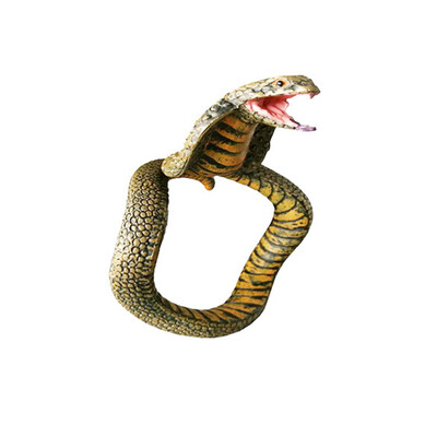

Simulation Snake Resin Bracelet Toys Animal Python Funny Birthday Party Handmade Painted Toy 2019
