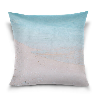 

Throw Pillow Case Decorative Pillow Covers 16 X 16 inch Sand Beach Pattern Pillowcase