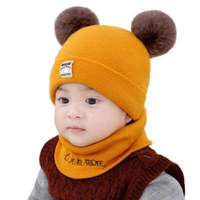 

Newborn Photography Props Hat For Girls Boys Winter Baby Hats Warm Baby Accessories SetBaby CapScarf