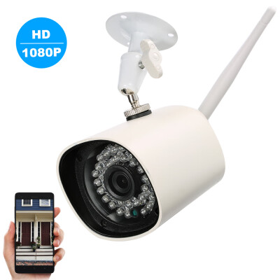 

1080P HD Bullet Camera Weatherproof IP Camera Wireless WIFI Built-in Sound Pick-up 36pcs Infrared LED Lights Support Phone APP Con