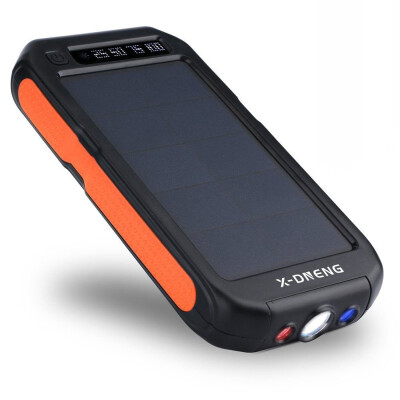 

10000 mAh Dual USB Waterproof Solar Charger Solar Power for Smart Phone Travel trekking Charger camping equipment Survival Tool