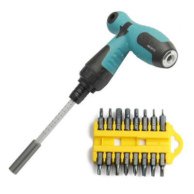 

17PCSSet Ratchet Screwdriver Set T Type Wrench S2 Bit Multifunction Hand Tool Sets Screw Bolt Driver
