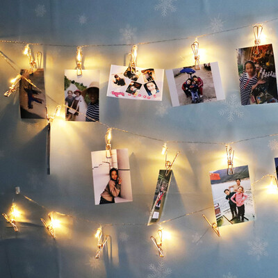 

〖Follure〗Photo Clip Fairy String Led Light Christmas Garland Wedding Party Home Decor