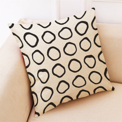 

〖Follure〗Home Decor Cushion Cover Black And White Geometry Throw Pillowcase Pillow Covers