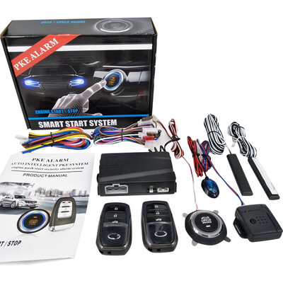 

PKE Engine Start Alarm System Car Engine Push Start Button Stop RFID Lock Keyless Entry Immobilizer