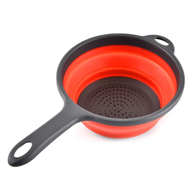 

Foldable Handle Fruit Basket Washing Basket Kitchen Supplies Filter
