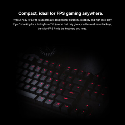 

Kingston HyperX Alloy FPS Pro Mechanical Keyboard Cherry MX Gaming Keyboards Backlight LED Anti-ghosting Full N-key Rollover Cherr