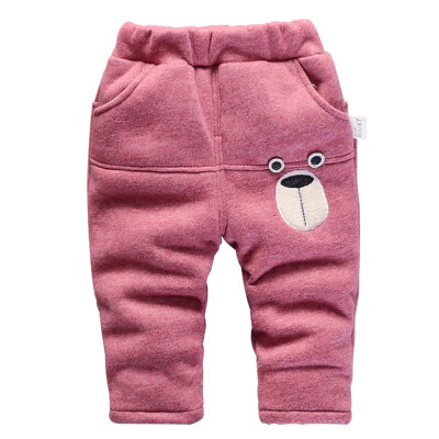 

2018 Winter Baby Boy Cotton Fashion Pants Down Trousers Pantyhose With Bear Picture Cotton Pantyhose