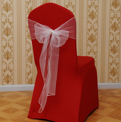 

Toponeto 10PCS Hotel Banquet Solid Color Flower Chair Back Band Covers Wedding Party Decoration