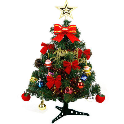 

Christmas Tree LED Artificial Christmas Tree With Pinecone Small Fruit Star Ornaments String Light
