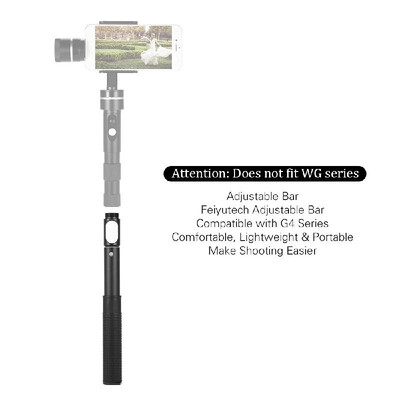 

Andoer G4 Series Gimbal Adjustable Bar Extension Pole Adjustable Length 25cm to 72cm for Feiyu G4 G4S G4 Plus G4 Pro Summo