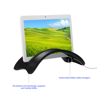 

Samdi Natural Simple Wood Vertical Tablet Stand Support Laptop Holder Display for Apple Macbook Pro with Thunderbolt 3USB-C 13