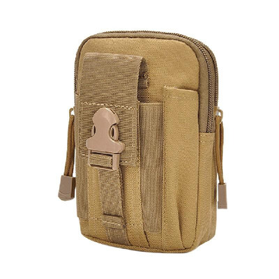 

Army Green Portable Outdoor Tactical Pocket Bag Mobile Phone Waist Bag Wearing Belt Running Multi-functional Bag for Camping Hikin
