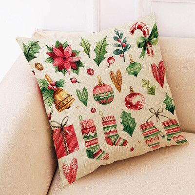 

Tailored Christmas Home Decor Cushion Cover Graffi Style Throw Pillowcase Pillow Covers