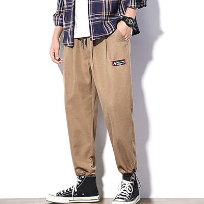

Gobestart Men Summer Fashion Solid Color Casual Pants Fitness Trousers Long Pants