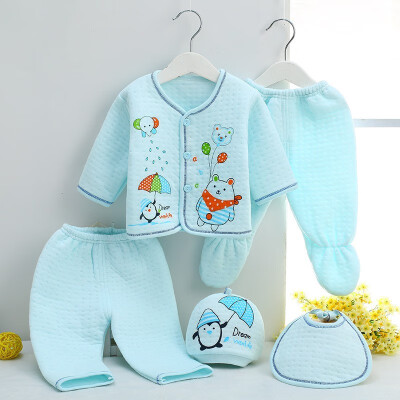 

New Infants Newborn Baby High Quality Cotton Thermal Underwear Set Kids Clothes 0-3 Months