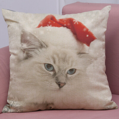 

Tailored New Christmas Cotton Linen Pillow Case Sofa Cushion Cover Home Decor